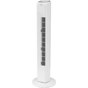 SUNTEC Torenventilator CoolBreeze 7400TV - Met afstandsbediening en timer - Wit - 45 Watt - Ventilator met 3 standen - Windmachine - Voor slaapkamer, kantoor of balkon