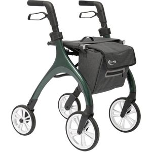 MultiMotion - Curve rollator - Extra zachte softwielen - Smal & wendbaar - Geen remkabels - Uniek design - Groen