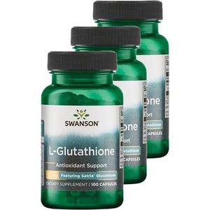 Swanson | L-Glutathione | 100 Capslues | 3 stuks | 3 x 100 Capsules