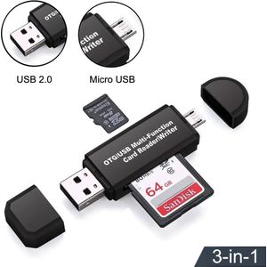 Femur 3-in-1 SD Kaartlezer - Geschikt Voor Telefoon PC en Tablet