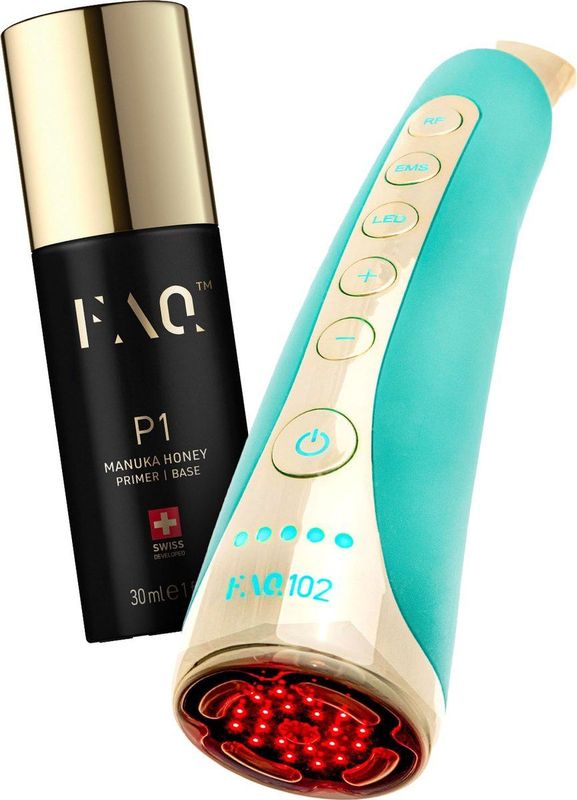 FAQ Beauty Answer FAQ 102 Topaz bundel - EMS, RF & LED-apparaat + FAQ P1 geleidende primer