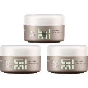 Wella EIMI - Texture - Grip Cream - Flexible Styling Cream - 3 x 75 ml