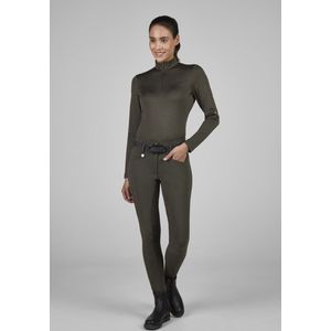 Pikeur Dames Candela Rijbroek Lederen Grip Hoge Taille Classic XS Deep Khaki