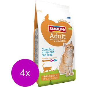 4x Smolke Kattenvoer Adult Kip 2 kg