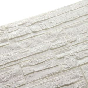 Zelfklevend 3D Behang - Muurdecoratie - 1 stuk - Wit - PE-schuim - 60 x 60 cm
