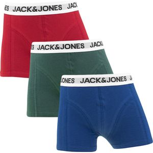 Jack & Jones jongens 3P boxers rikki blauw, groen & rood - 152