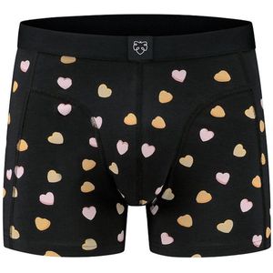 A-dam Candy Hearts - Boxershort - Katoen - Onderbroek - Ondergoed - Heren - Zwart - L
