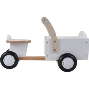 Bandits & Angels loopfiets bakfiets Little Rider white - 2 jaar - jongens en meisjes - hout - wit