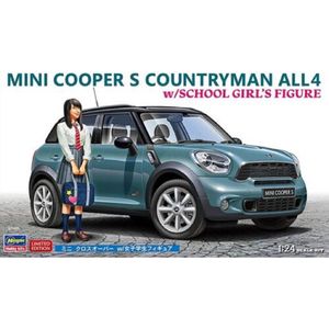 1:24 Hasegawa 52359 MINI Cooper Countryman All-4 met Figuur Plastic Modelbouwpakket