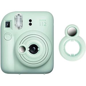Selfie Lens Compatibel met Instax Mini 12 Instantcamera - Groene Selfie Spiegel en Lens