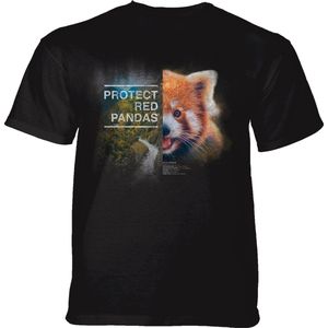 T-shirt Protect Red Panda Black 4XL