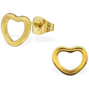 Aramat Jewels Oorbellen - Stalen Hartjes Oorbellen - Dames & Kinderen - Roestvrij staal - Vrouwen - Kinderen - 2