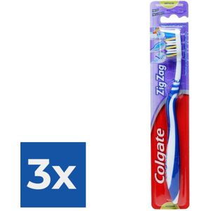 Colgate Tandenborstel ZigZag Medium - Voordeelverpakking 3 stuks