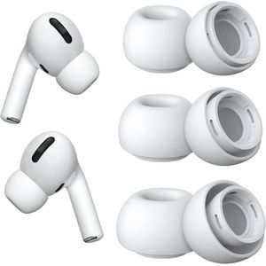3 Pairs M Fit Vervangende Silicone Oordopjes voor Airpods Pro - Geen Pijn/Niet Slip voor Airpods Pro