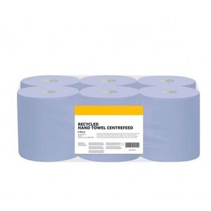 Paper Towels, 2-laags Centrefeed Roll Recycled, 6 rollen