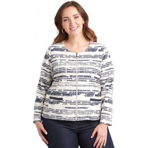 Kraagloos jack met rits