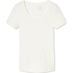 SCHIESSER Personal Fit T-shirt (1-pack) - dames shirt korte mouwen natuurlijk wit - Maat: S