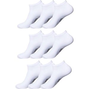 Umbro sneakersokken - enkelsokken - 9 paar - maat 35-40 - wit - sokken dames en heren - unisex - Cadeau