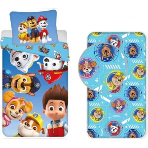 Paw Patrol - bliss - Dekbedovertrek en Hoeslaken Set - 1 Persoons - Kinderen - Beddegoed