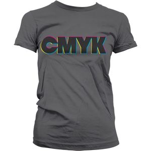 Hybris Damen Cmyk Girly T-Shirt SH-5-15521-H30-8 DarkGrey-S