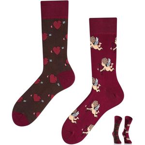 Grappige gekke motief sokken voor liefde en Valentijn