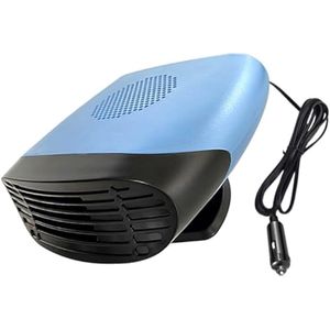 12V 150W autoverwarmingskoelventilator, raamzender en ontdooier - Draagbare autoventilator 360° draaibaar, koel- en verwarmingslucht
