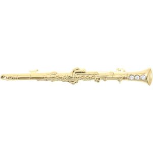 Behave Broche klarinet goud kleur 5 cm