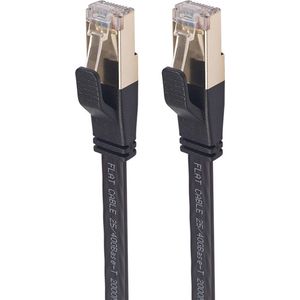Provium - CAT8 Ethernet kabel - netwerkkabel - Gigabit - 40 Gbps - S/FTP afgeschermd - LAN Internetkabel - RJ45 - 10 meter - zwart