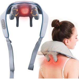 Nekmassage Apparaat - 4 in 1 - Massage Apparaat - Nek En Rug - Schouder - Beenmassage - Betere Bloedsomloop - Healing Hands Neck Massager - Draadloos
