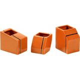 Silos - Mini Vaas Set - Oranje - Set van 3