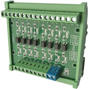 Isolatiemodule 8-kanaals Optokoppelaar PLC-signalen spanningsomvormer DC 24 V naar 5 V - PNP niveauspanningsomzetting