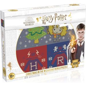 Harry Potter Puzzel Christmas Jumper 2 - Christmas In The Wizarding World (1000 pieces) Multicolours