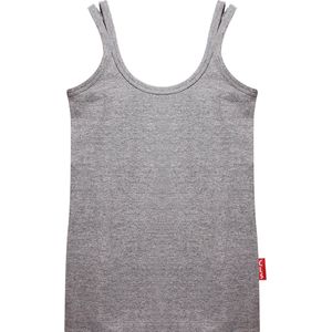 Singlet - Grijs Melee - 95% Katoen/5% Lycra - Verstelbare Bandjes