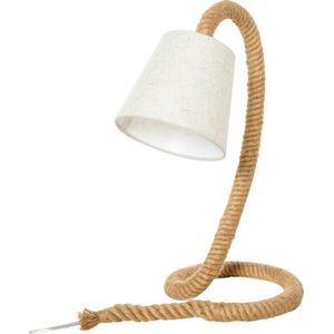 Tafellamp - Tafellamp slaapkamer - Tafellamp wonkamer - Industrieel - Met henneptouw