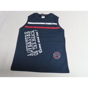 Singlet - Marcelletje - Jongens - Marine - Aventure - 3 jaar 98