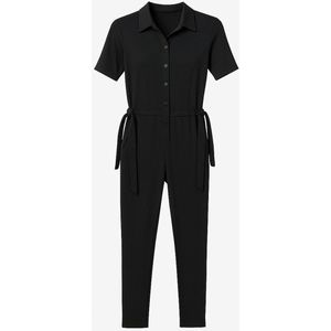 Angelle Milan Zwarte Jumpsuit – De Travelstof Bestseller voor Elke Dag!