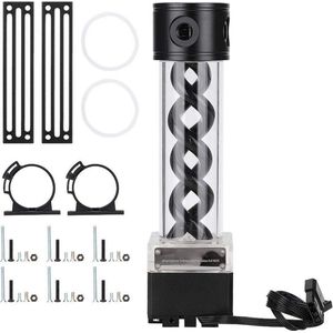 Pompreservoircombinatie waterkoeling - Pomptank met 4 meter hoofd - Computeraccessoires - PWM-snelheidsregeling - Waterkoelsystemen - 800L/H Stroomsnelheid - Zwart .