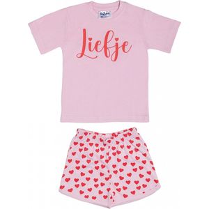 Fun2wear - Liefje - Shortama - roze - maat 92