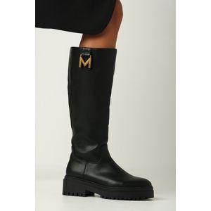 Mexx Hoge Laars Boot Pascall Zwart - Vrouwen - Zwart - Maat 38