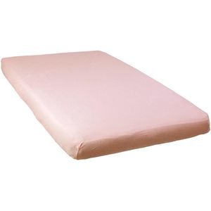 Hoeslaken - wit/roze - 70 x 140 cm (2 stuks)