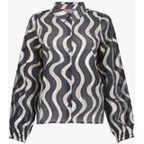 Geisha - 53915-20 - Damesblouse - Black/Gold