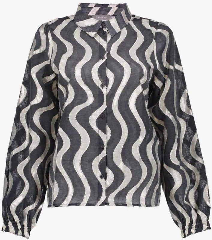 Geisha - 53915-20 - Damesblouse - Black/Gold