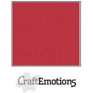 CraftEmotions linnenkarton 100 vel kersen rood Bulk LHC-30 A4 250gr