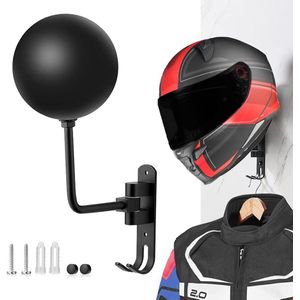 Helmhouder voor motorfiets, wandmontage, motorhelm, hoedhouder, van aluminiumlegering