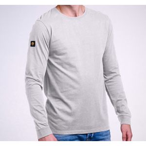 LIGER Long Sleeve heather grey, Limited Edition van 360 stuks maat 3XL - 100% Organic katoen