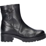 Gabor - Biker Boots - Zwart - Leer - Uitneembaar Voetbed