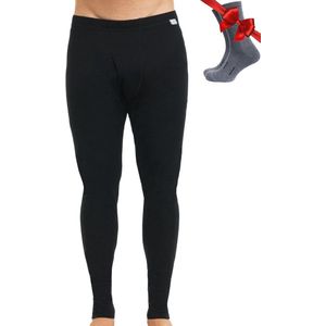 Lange Herenonderbroek van Merinowol met Thermische Eigenschappen en Wollen Sokken