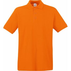 Fruit Of The Loom Premium Heren Poloshirt Met Korte Mouwen (Oranje)