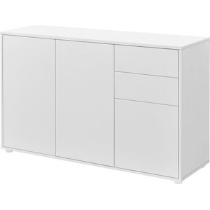 Commode Paarl druk en open 74x117x36 cm wit mat