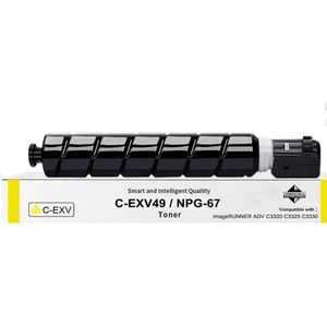 INKFIND EXV49 Geel tonercartridge compatibel met Canon C-EXV49 EXV49 Geel geschikt voor Canon imageRUNNER ADVANCE C3020/C3320/C3320F/C3320L/C3325/C3330/C3520/C3520i/C3525/C3525i/C3530/C3530i - 1-pack Geel